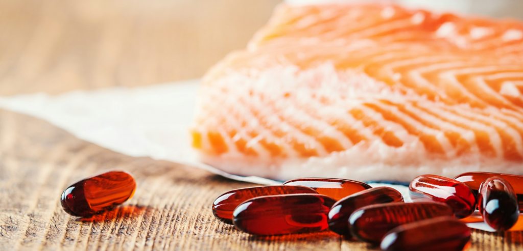 Fish oil capsules with omega 3